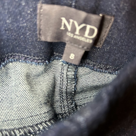 NWT LADIES NOT YOUR DAUGHTERS JEANS, SIZE 8, DARK BLUE RINSE COLOUR. - Picture 8 of 9